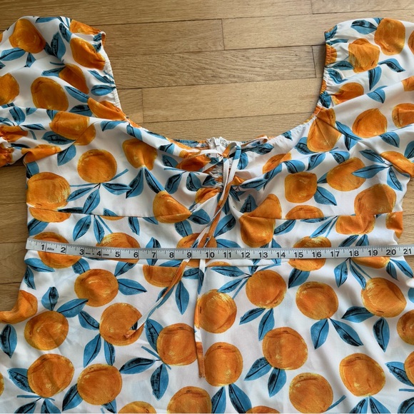 🍊Orange Print Dress - Picture 12 of 14
